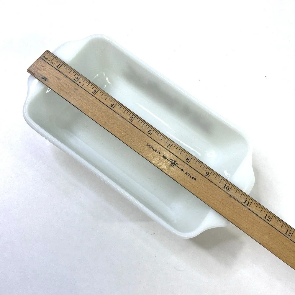Anchor Hocking‎ Fire King Harvest Vegetable 1 Qt Loaf Pan 441 NOS USA